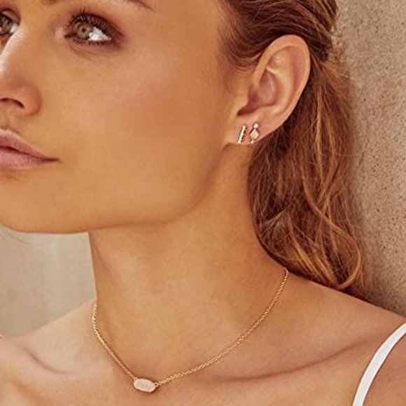 Nwt Kendra Scott Rose Gold Necklace - Picture 2 of 3